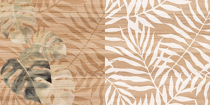 Organic плитка настенная коричневый узор 08-01-15- 20x40