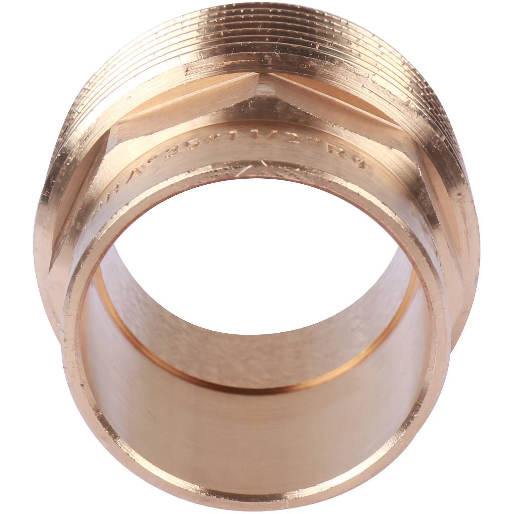 Муфта 35х1 1/2" переходная (НР) под пайку с наружной резьбой SANHA бронзовая 1424335112