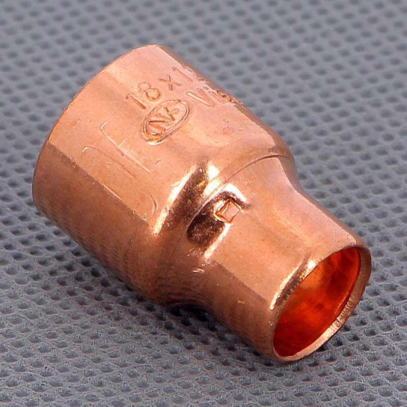 Муфта переходная двухраструбная 18 х 12 мм VIEGA пайка медная