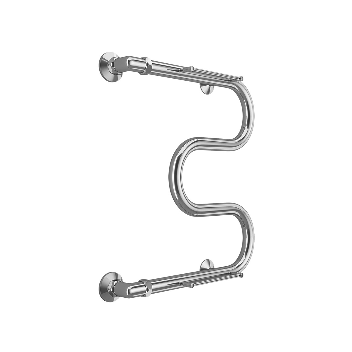 Полотенцесушитель водяной "aisi" м-образный с перекладиной 500*400 (хром) "terminus"