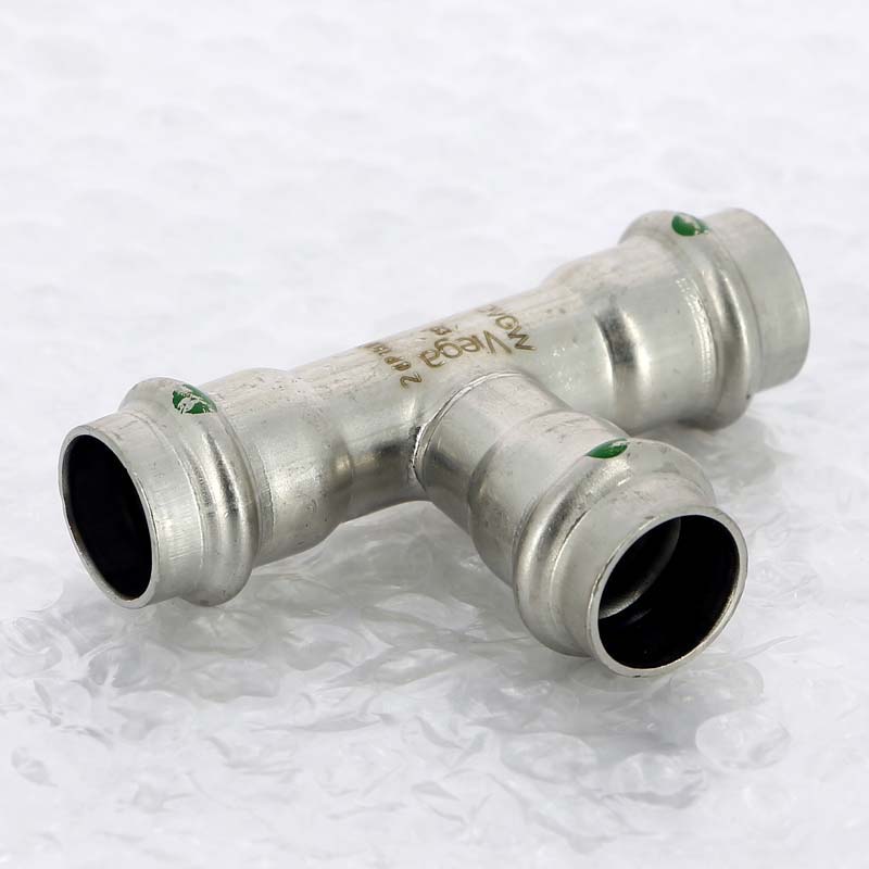 Тройник пресс 18 нержавеющая сталь Sanpress Inox VIEGA