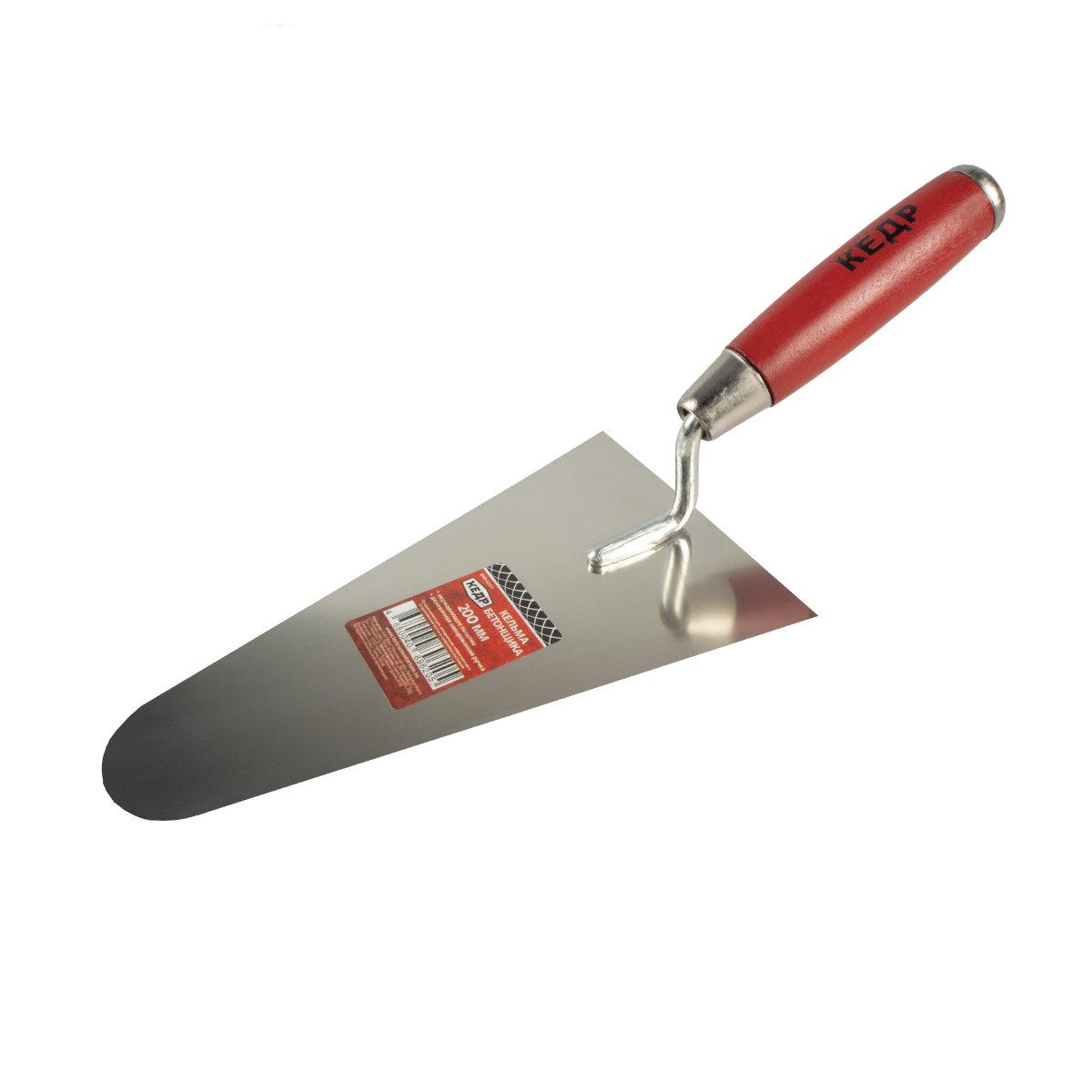 Кельма бетонщика нержав. 200 мм дер. ручка (1/60) "кедр"  050-1200