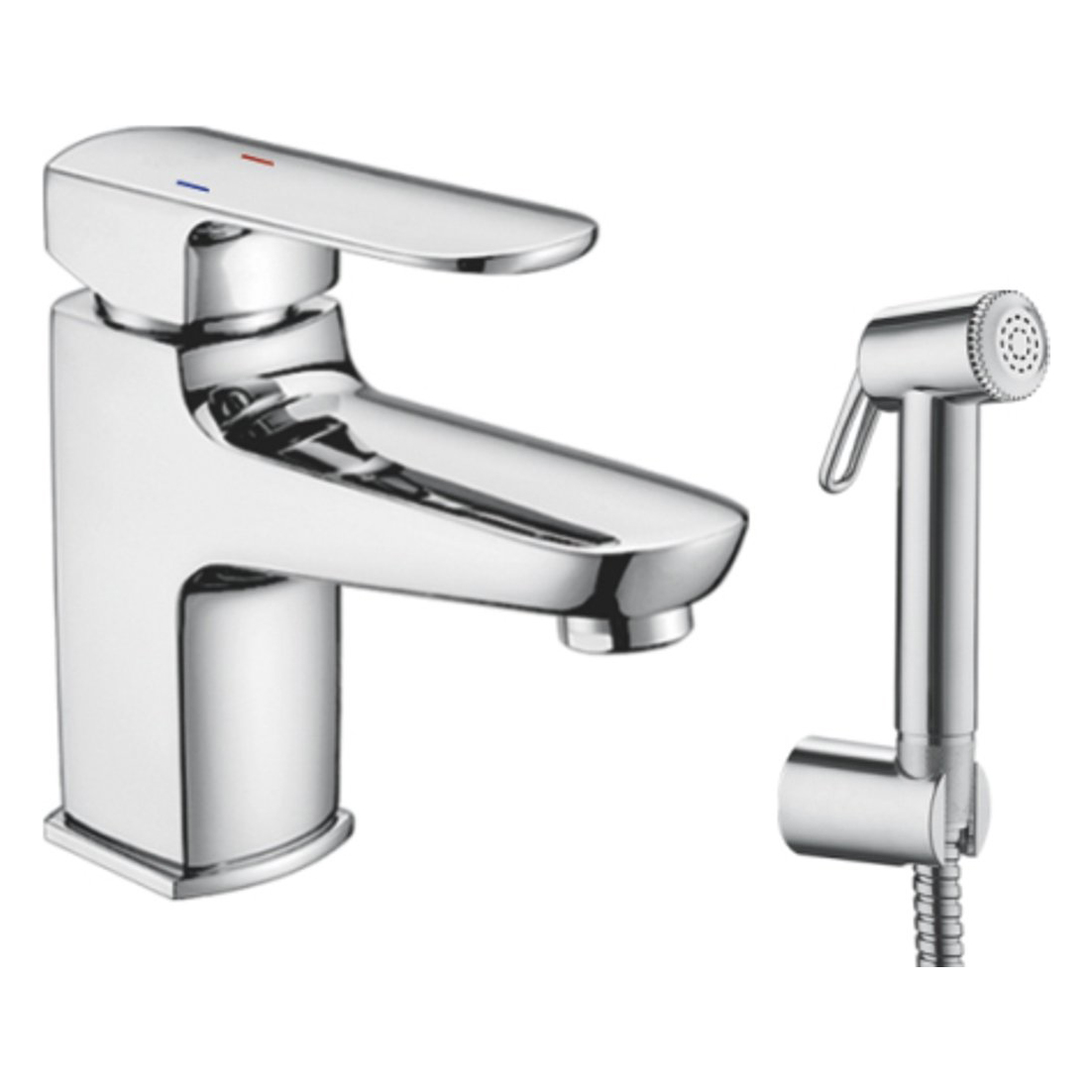 Смеситель для умывальника "palermo"  pe 27h  с гигиен. душем (1/10) "esko"