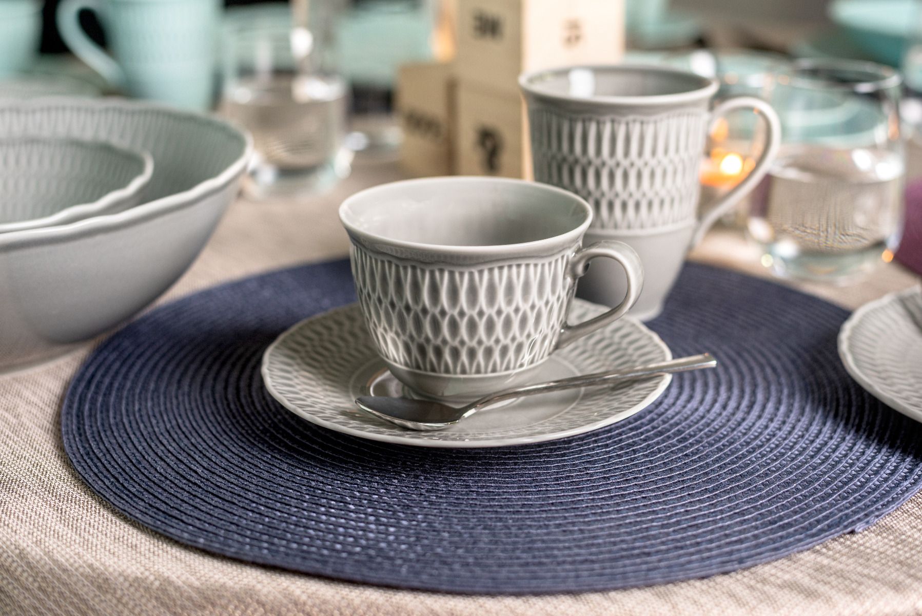 Блюдце "sofia" серая глазурь 15,7 см (1/6/36) "cmielow" 0880590 sofia lb01