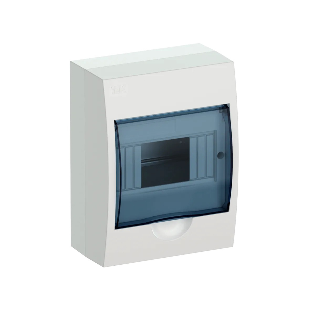 Щиток распределительный навесной "krepta 3" щрн-п-6 ip41 6 модулей, пластик, белый (1/20) "iek"