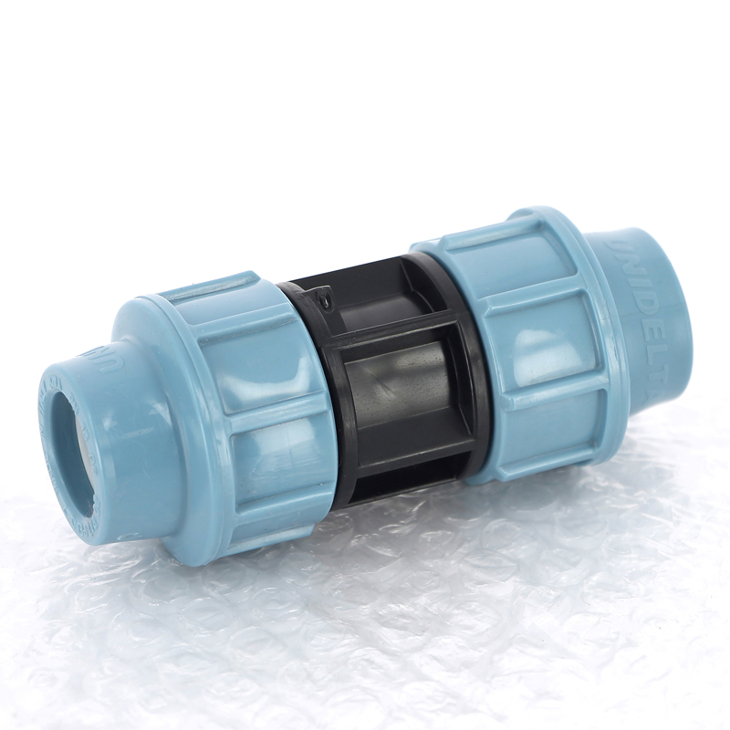 Муфта 20 мм под обжим для труб ПНД UNIDELTA