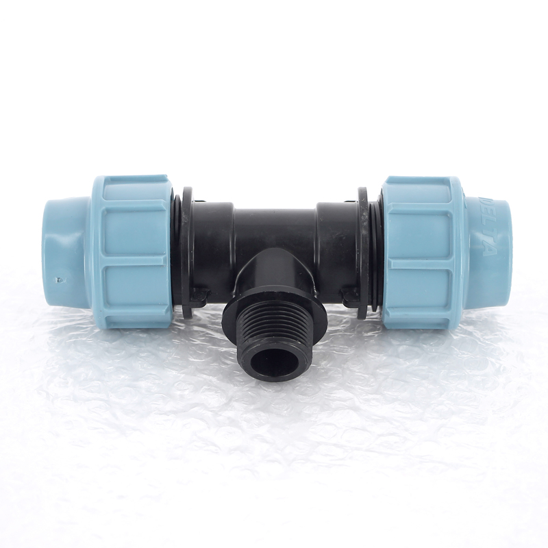 Тройник ПНД переходной под обжим НР 32 x 1" полиэтиленовый UNIDELTA