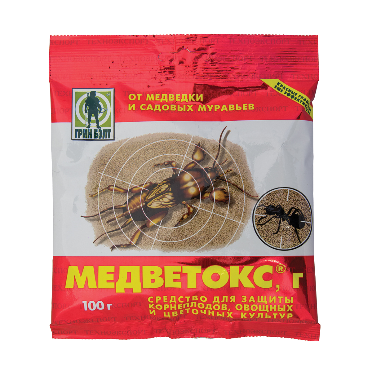 Инсектицид "медветокс" от медведки и садовых муравьев 100 г (1/50) "green belt"