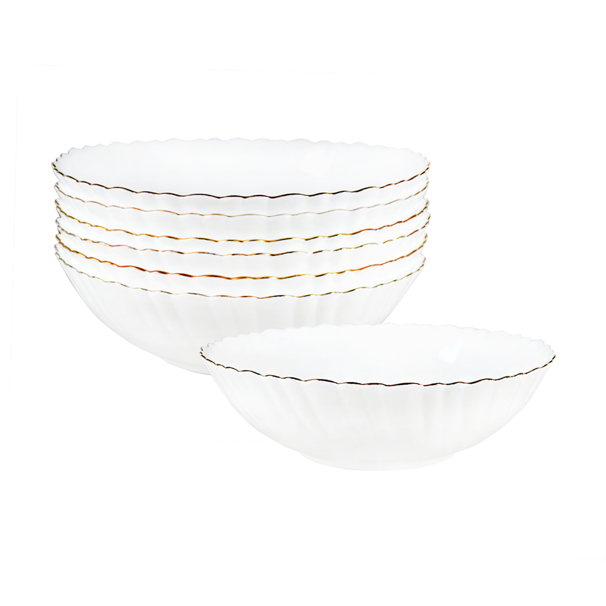 Тарелка суповая "opal" royal 17,5 см (500 мл) опаловое стекло (6/48) h06209