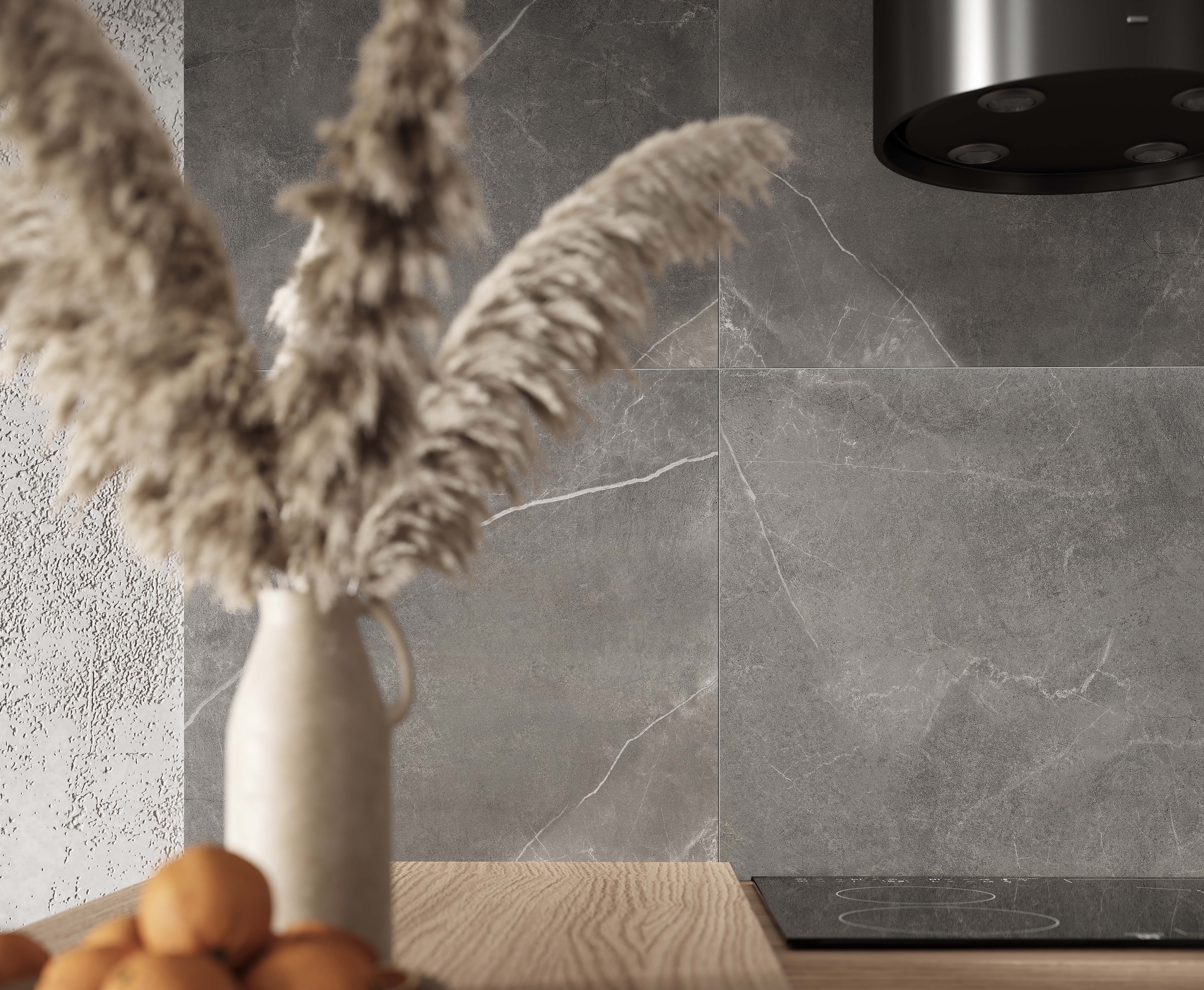 Optima grafito керамогранит тёмно-серый матовый 60x60