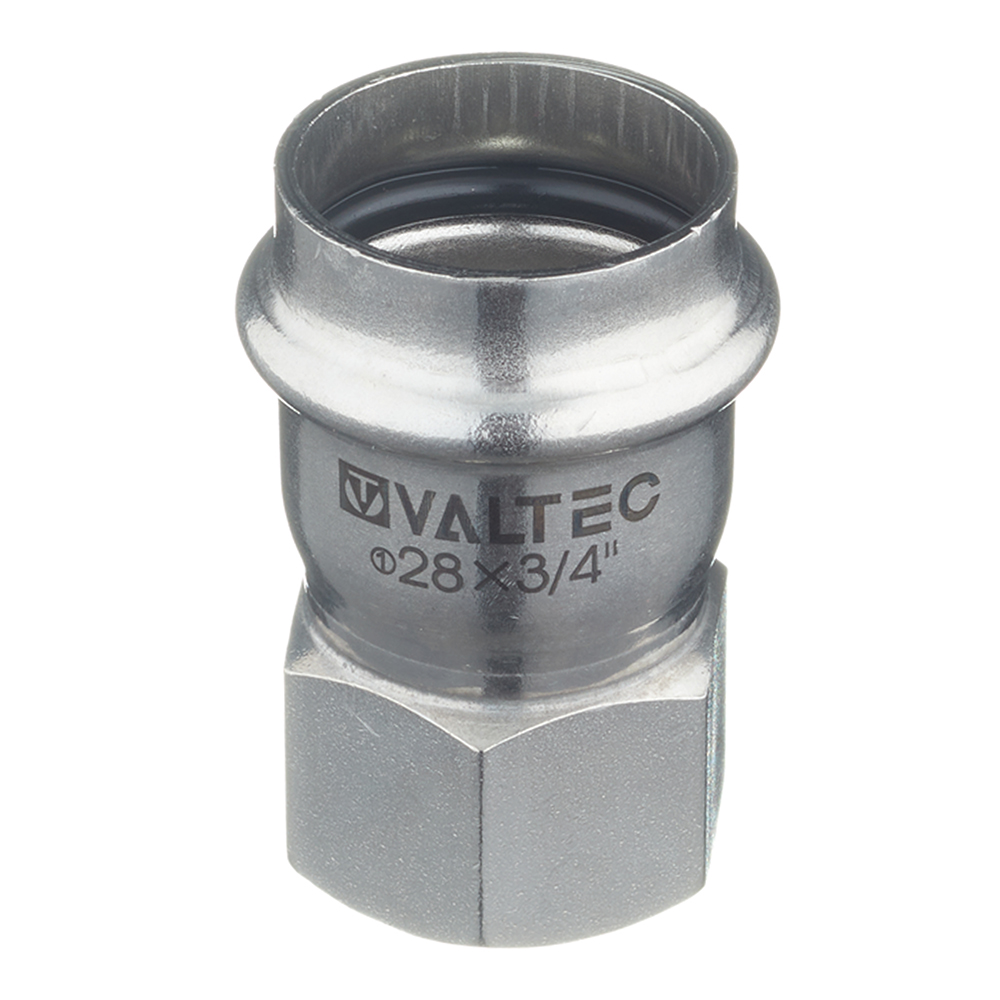 Муфта пресс-В 28 мм х 3/4" нержавеющая сталь VALTEC
