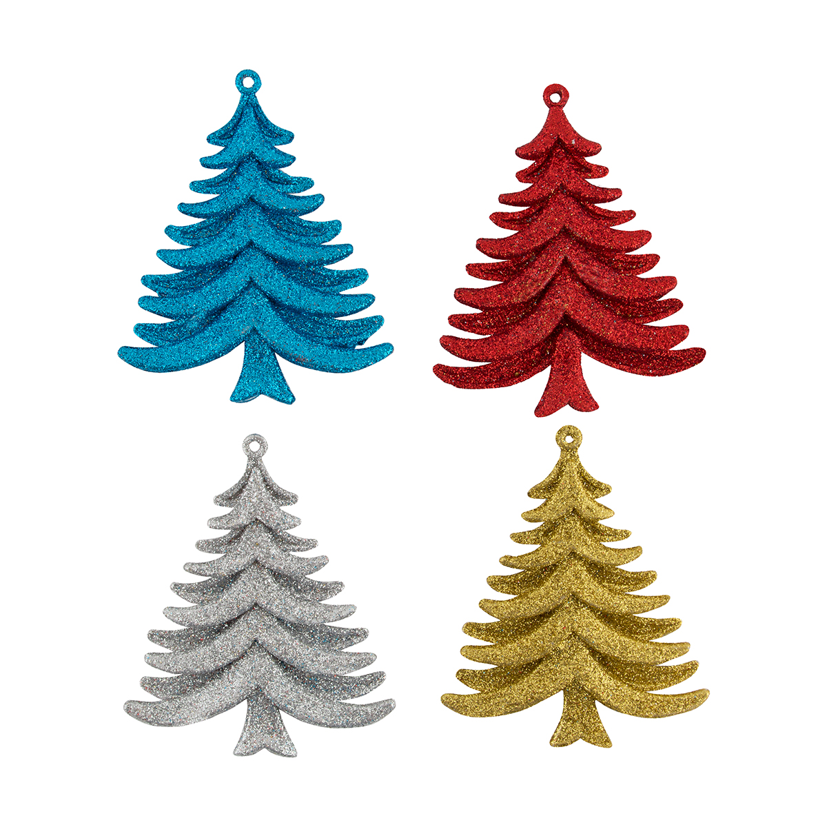 Украшение новогоднее "ели" 4 шт, 8*10 см (1/50/400) "волшебная страна"