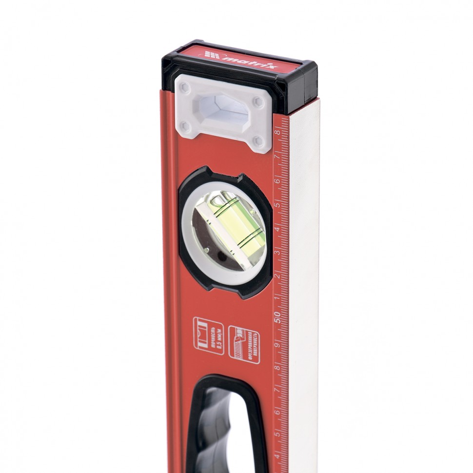 Уровень алюминиевый, фрезерованный, 3 глазка, рукоятки, 2000 мм Matrix (34206)