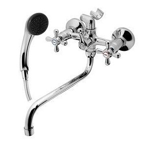 Смеситель для ванн "vienna" vn 31-2  круглый излив 350 мм, двухвентильный (1/10) "esko"