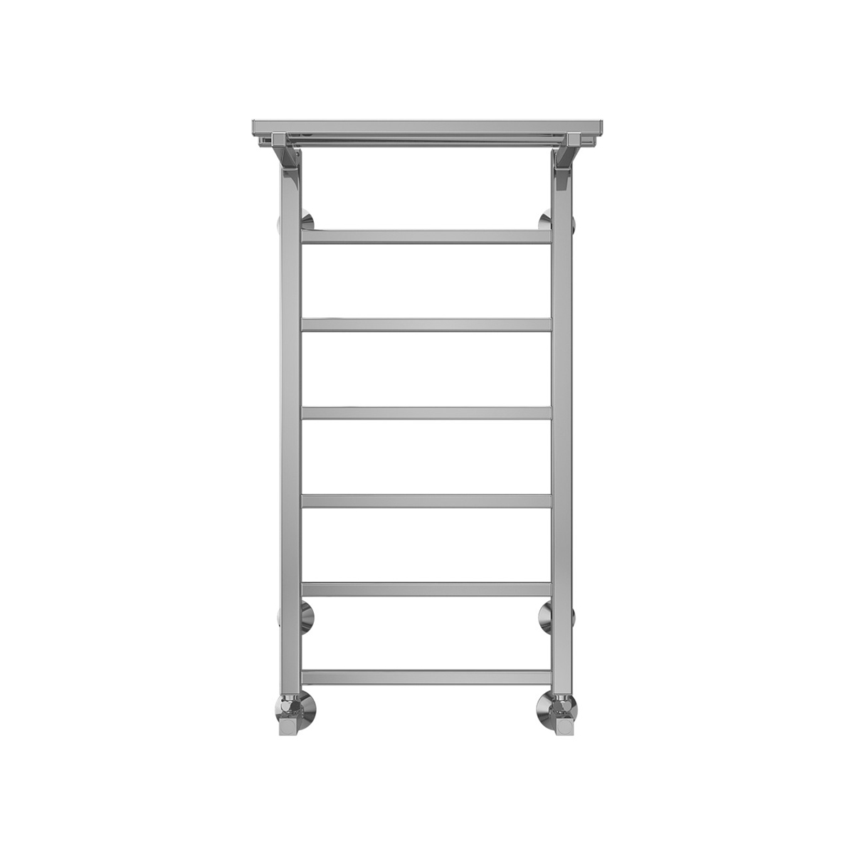 Полотенцесушитель водяной "контур" п7 400*800 с перекладиной (хром) "terminus"