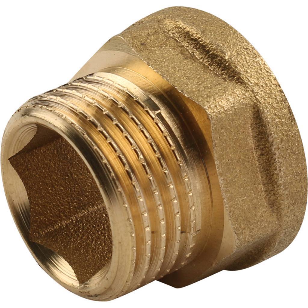 Переходник резьбовой ВН 1" x 3/4" латунь TIEMME