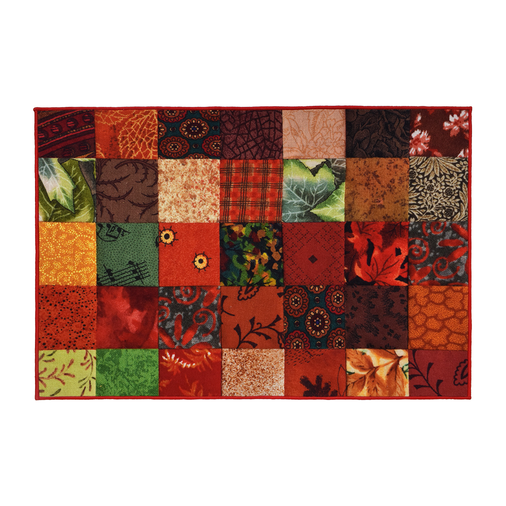 Коврик влаговпитывающий "velur" 60*90 см "пэчворк" (1/10) "vortex" 24244