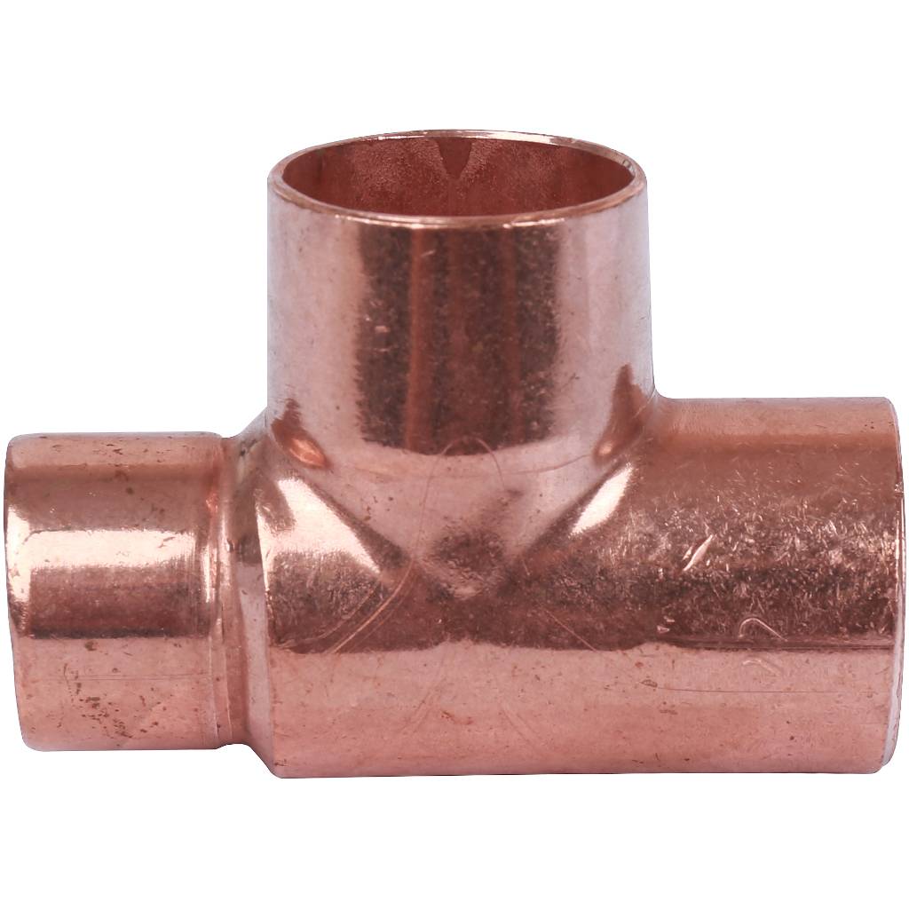 Тройник переходной 22х22х18 мм медный под пайку SANHA 15130222218