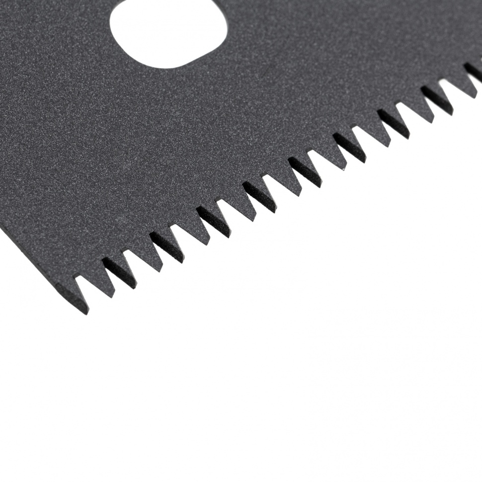 Ножовка по дереву "PIRANHA", 450 мм, 7 TPI, 3D-зуб, тефлоновое покрытие полотна, двухкомпонентная рукоятка Gross (24114)