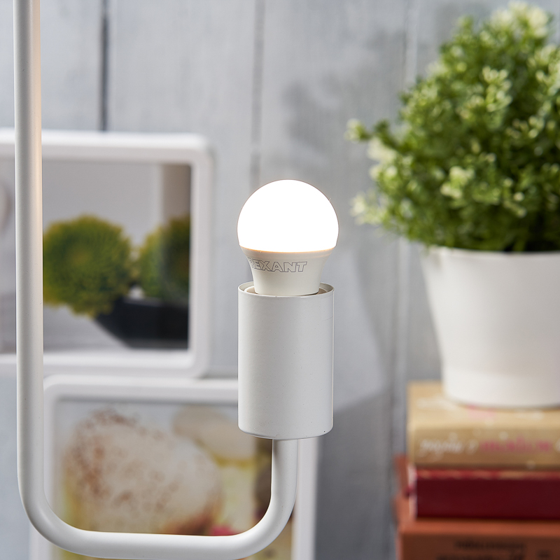 Лампа светодиодная "rexant" шарик (gl) 7,5w 2700 k 713 лм  e27, тепл. свет (10/100) 604-034