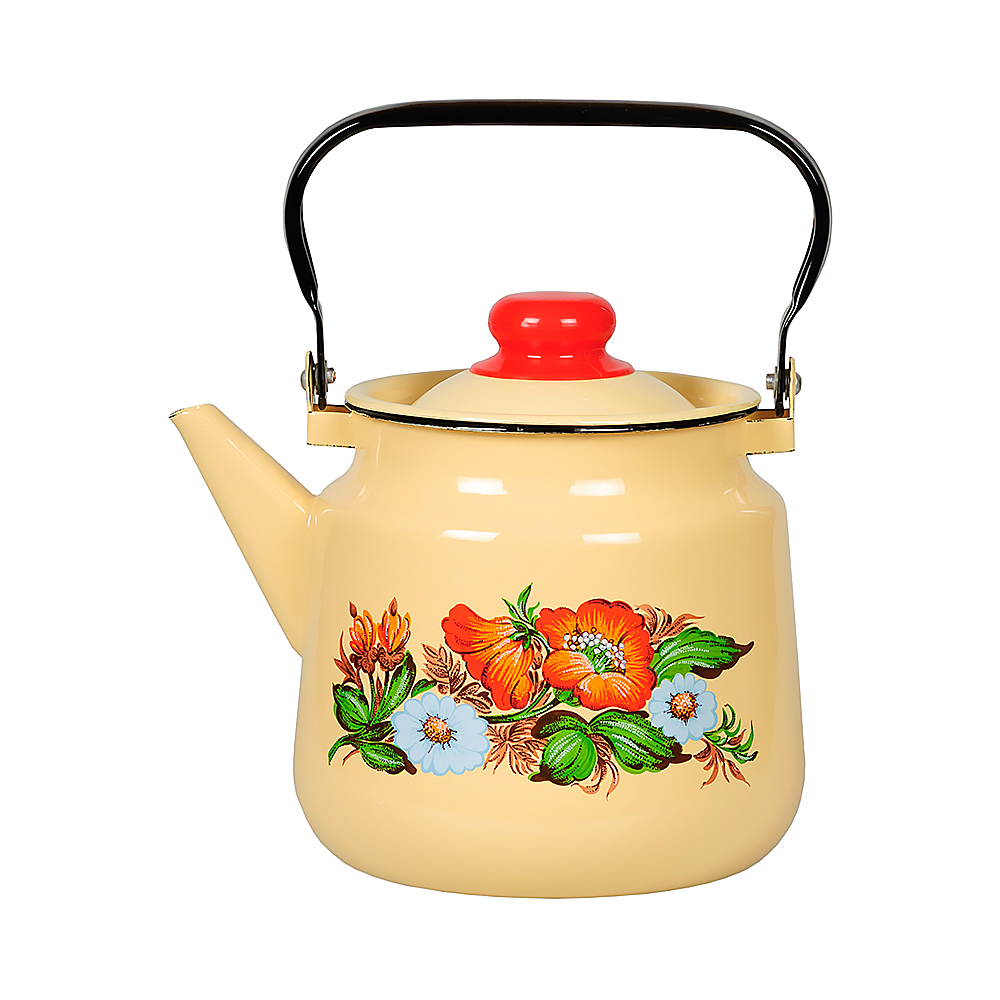 Чайник эмалиров. декор. 3,5 л (1/4) "стальэмаль"  1с26с