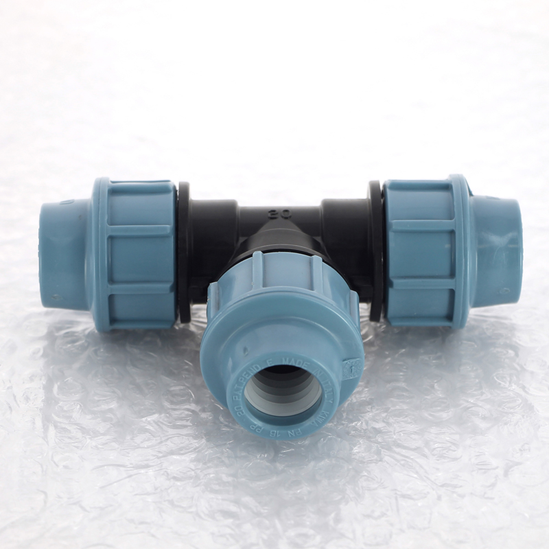 Тройник равнопроходной 20 х 20 х 20 мм под обжим для ПНД трубопровода UNIDELTA