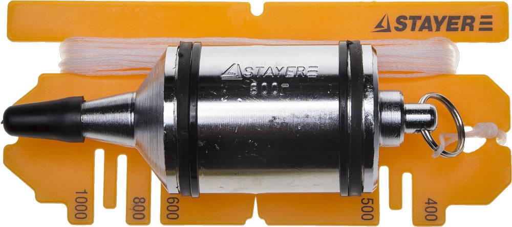 STAYER 5 м, 800 г, хромированная поверхность, строительный отвес, Professional (06352-80)