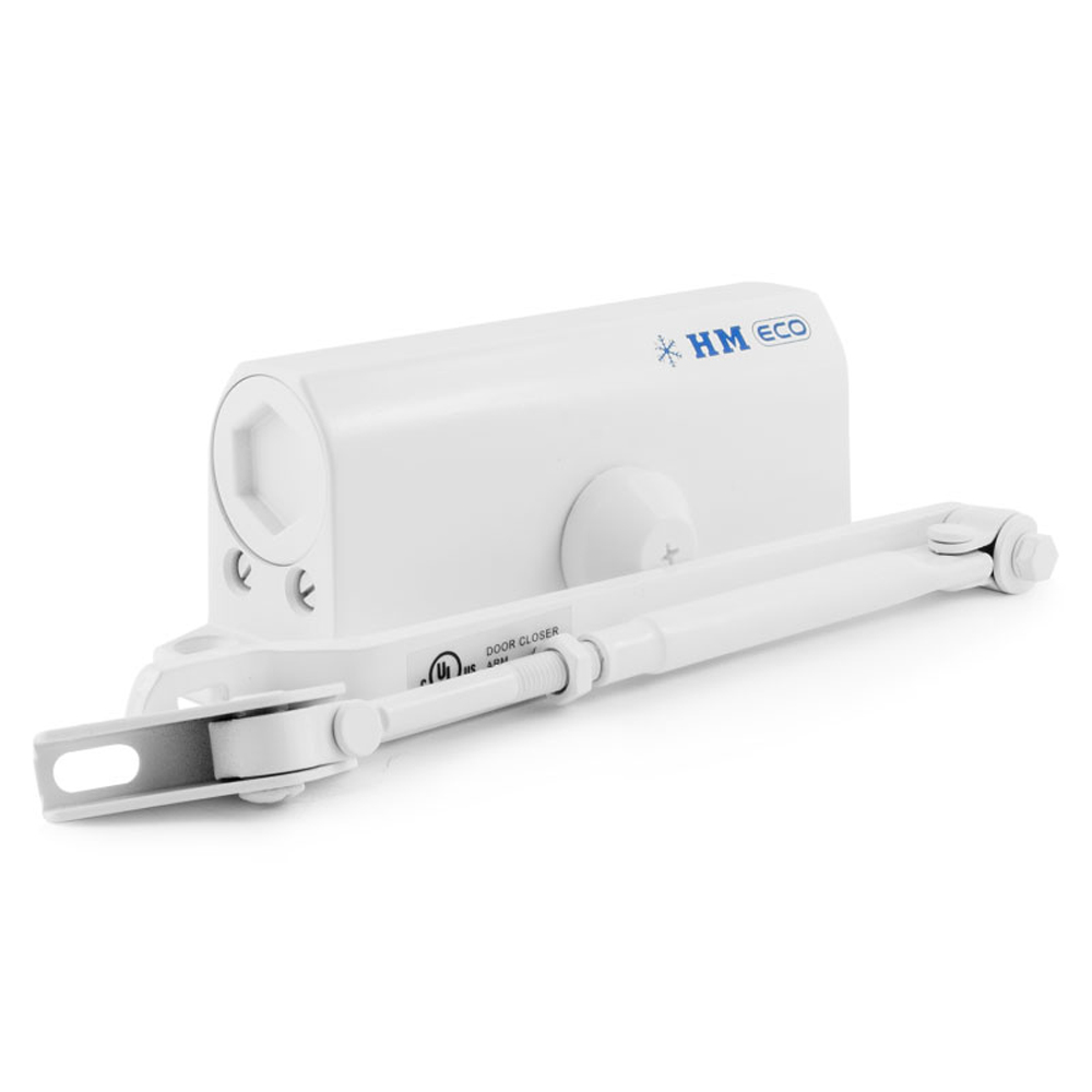 Доводчик дверной  530 urbonization  белый (масса двери 50-90 кг) (1/10) "нора-м"