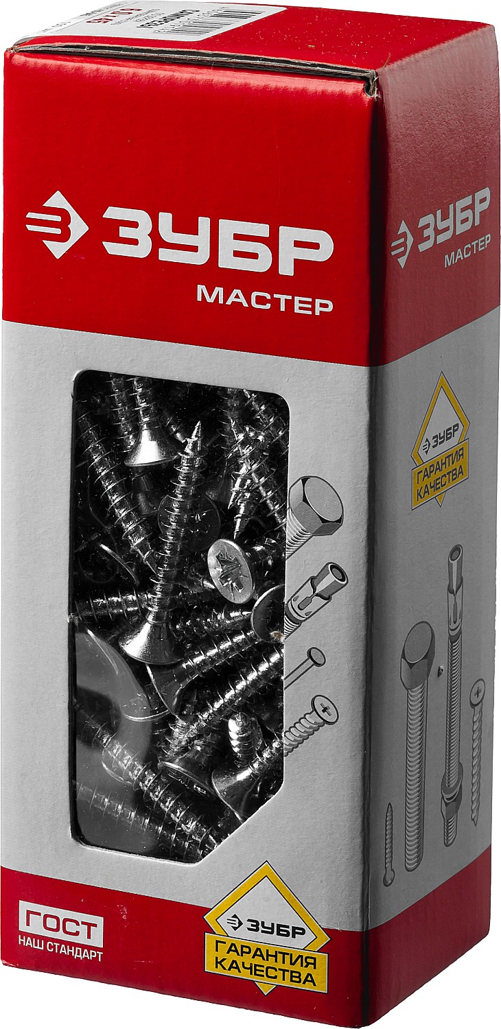 ЗУБР СУ-Б, 45 х 6.0 мм, белый цинк, 150 шт, универсальный саморез (4-300371-60-045)