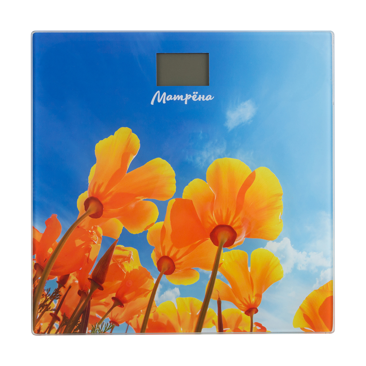 Весы напольные электронные "матрёна" ма-090 (лютики) (1/8)
