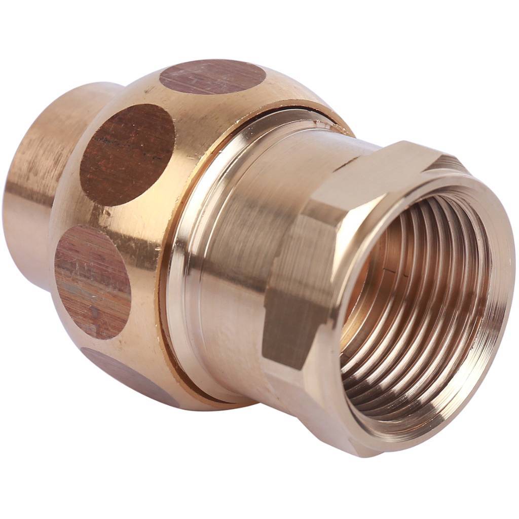 Американка (сгон) 22x3/4" ВР самоуплотняющаяся под пайку SANHA бронзовый 143402234