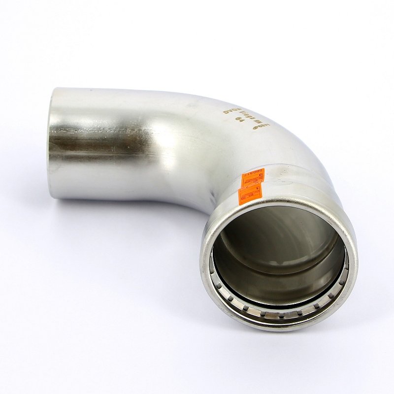 Угол-вставка пресс 64 нержавеющая сталь Sanpress Inox VIEGA