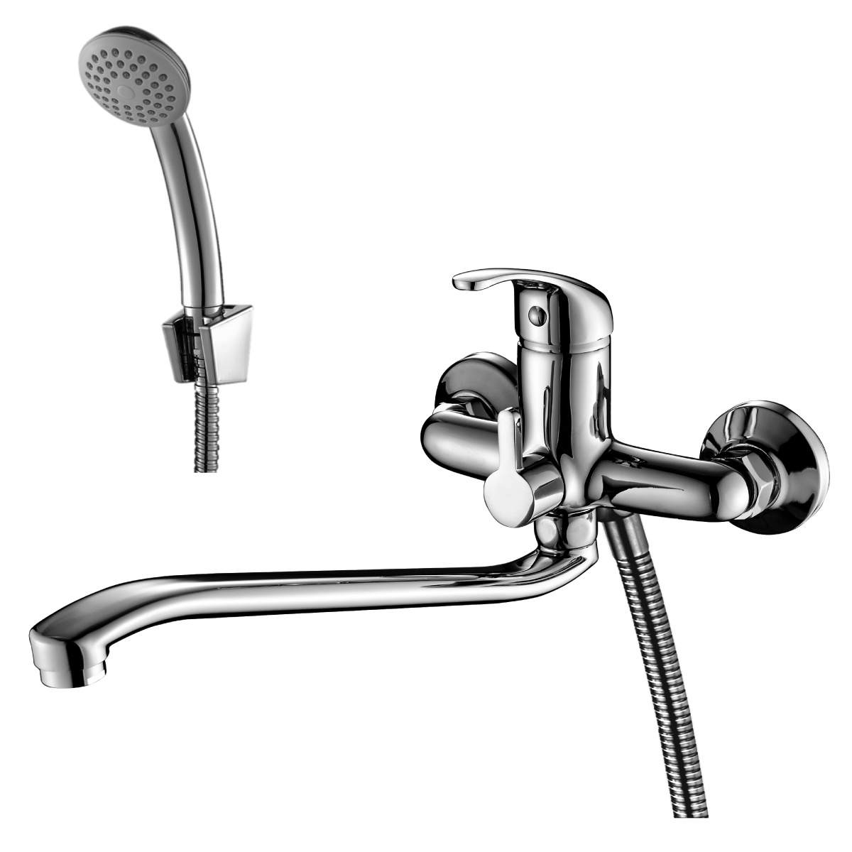 Смеситель для ванн  a35-34  s-образн. плоский излив (1/12) "rossinka"