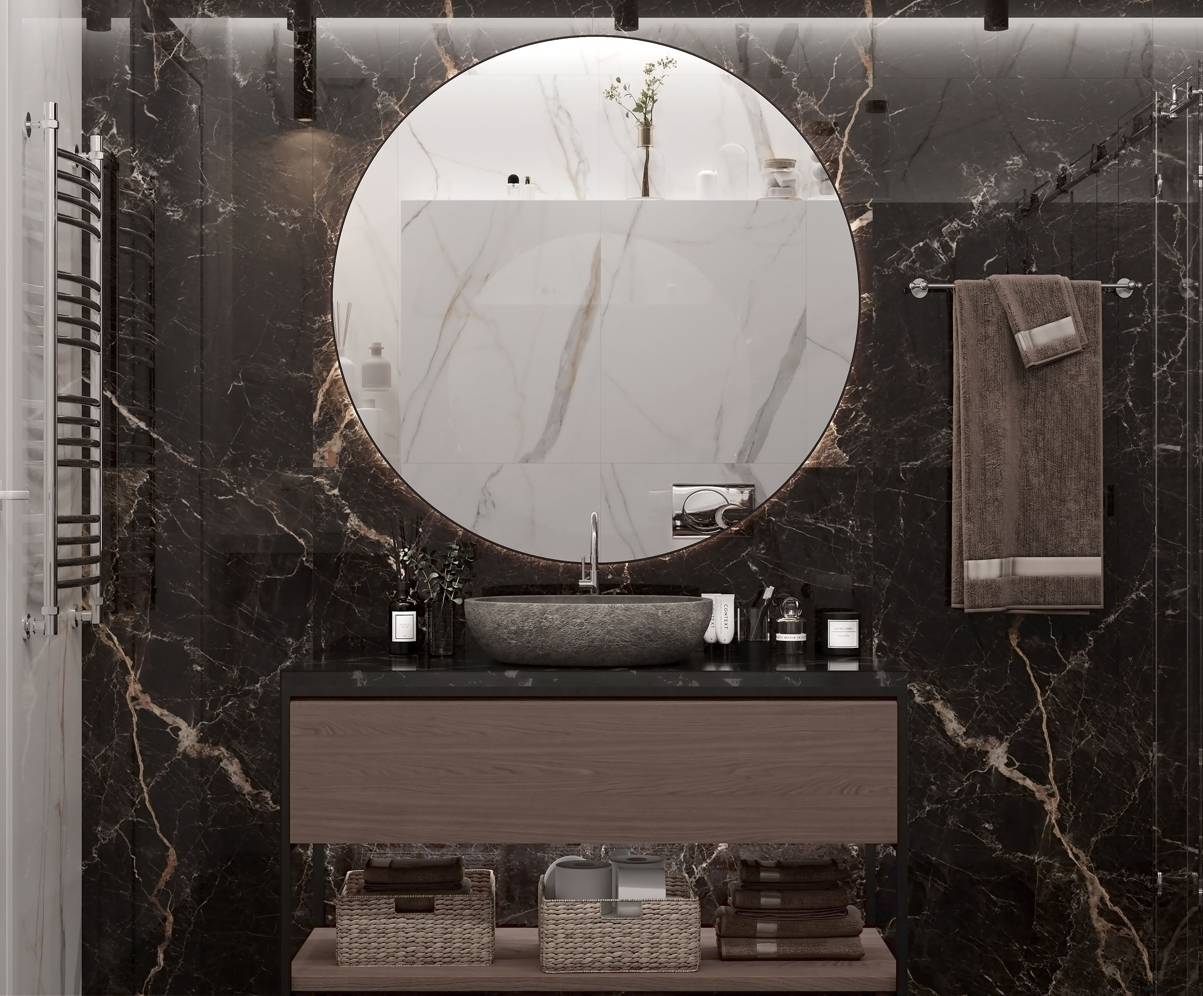 Xtreme nero керамогранит полированный 60x120