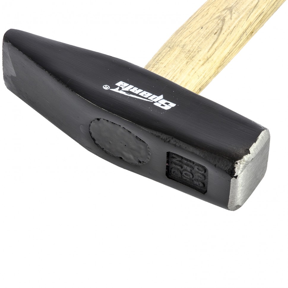 Молоток слесарный, 600 г, квадратный боек, деревянная рукоятка Sparta (102125)