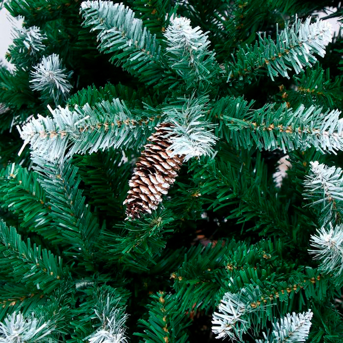 Ель декор. "шик" 240 см, 1496 веток (зеленая с инеем) "зимнее волшебство" 185424