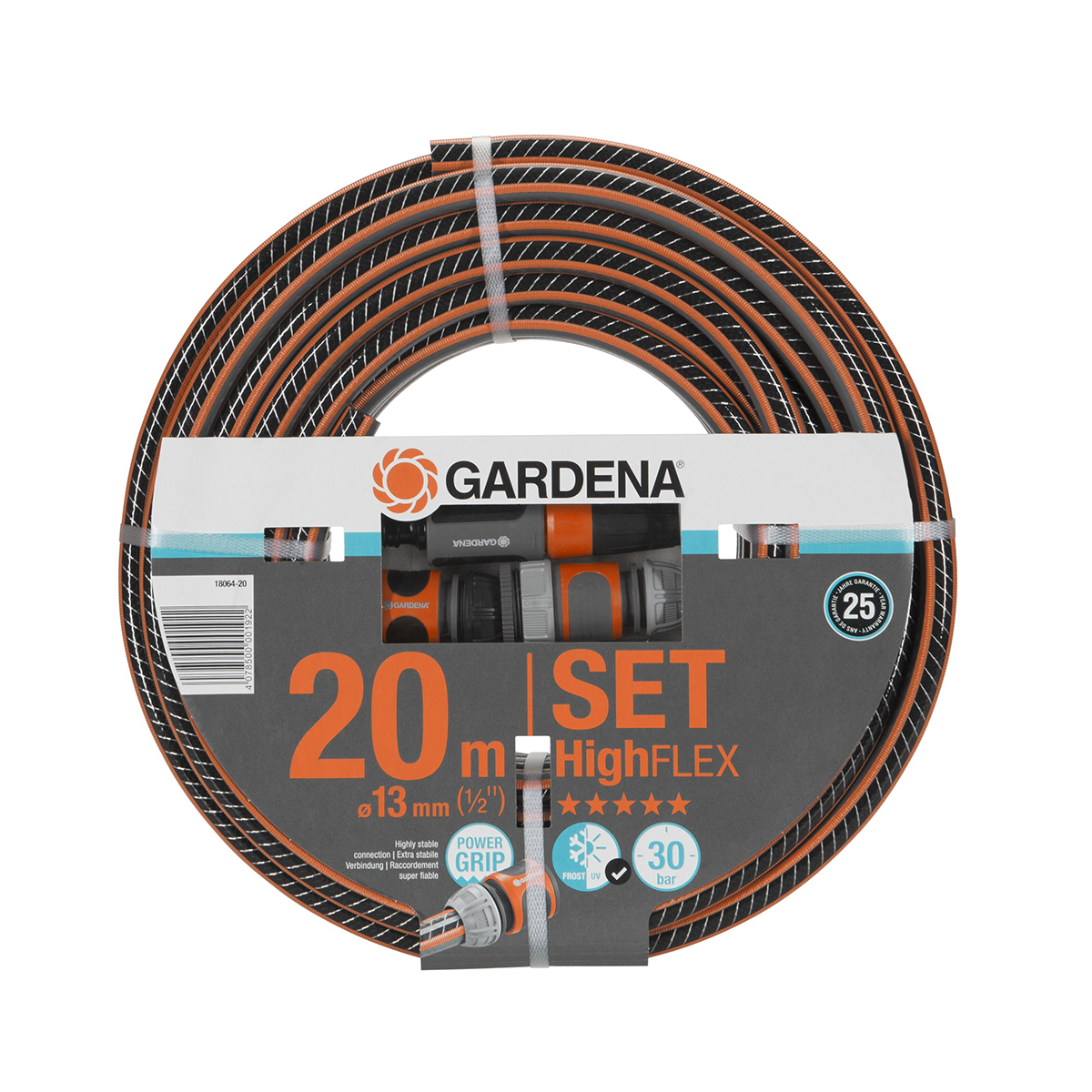 Шланг "highflex" 1/2" 20 м с фитингами (1) "gardena" 18064-20.000.00