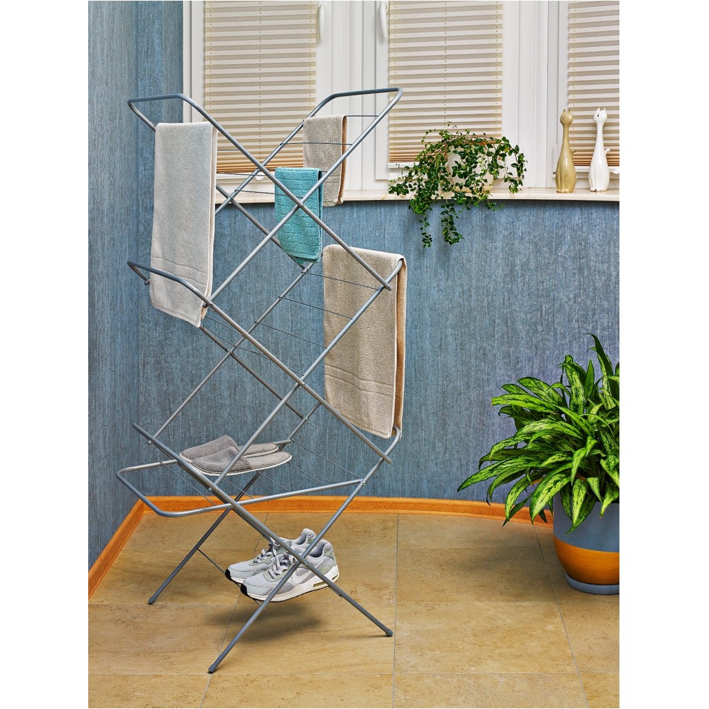 Сушилка для белья напольная "оптима" (суш. полотно 15 м) (белый) (1/6) "виолет"