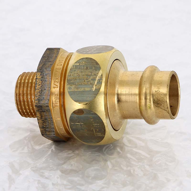 Американка пресс-Н медь плоская прокладка Profipress G VIEGA 18х1/2"