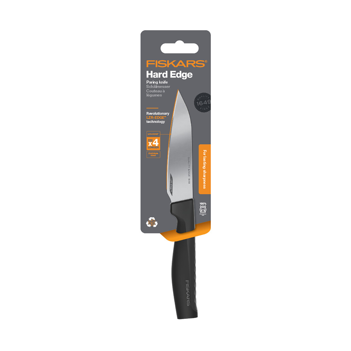 Нож для корнеплодов "hard edge" 11 см (1/5) "fiskars" 1051762