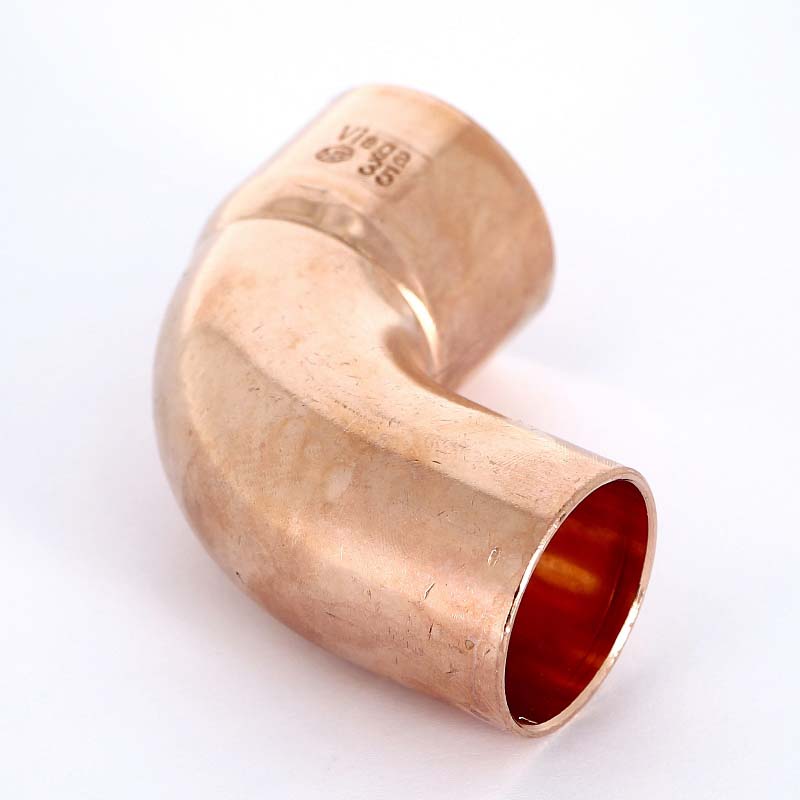 Угол однораструбный 90° VIEGA пайка 35 мм медный