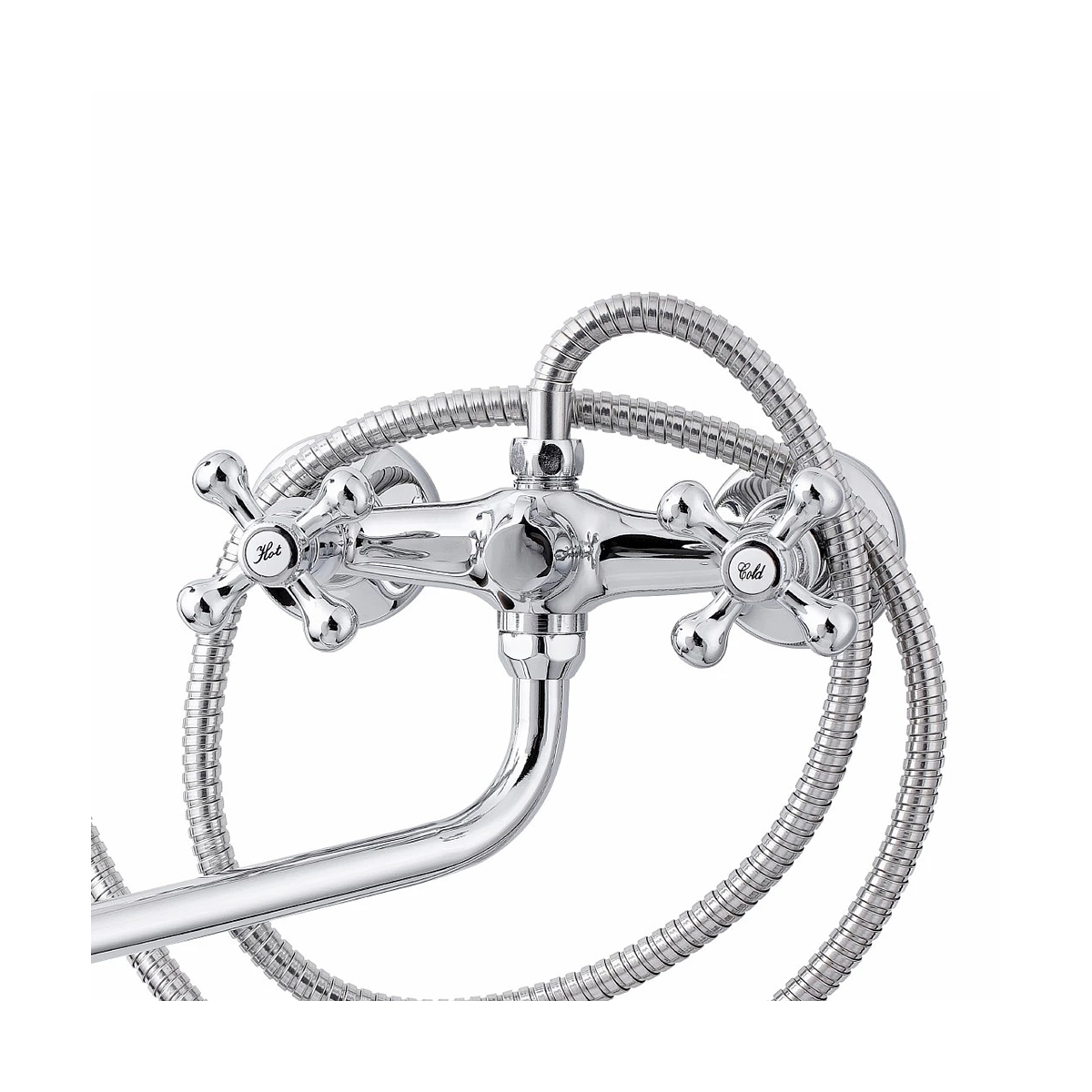 Смеситель для ванн "tsarsberg" tsb-118-95 длинный излив, двухвентильный (1/10) "профсан"