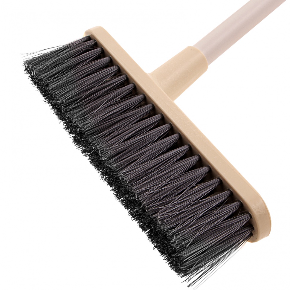 Набор для уборки "Ленивка" (совок, щетка), слоновая кость, Home Palisad (933175)