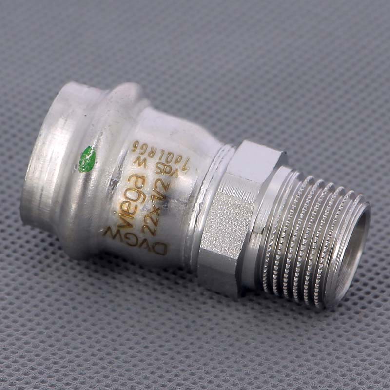 Муфта пресс-Н 22х1/2" нержавеющая сталь Sanpress Inox VIEGA