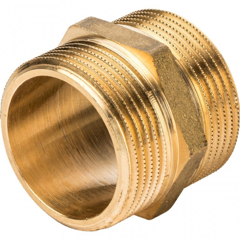 Ниппель НР 1"1/4 латунь STOUT