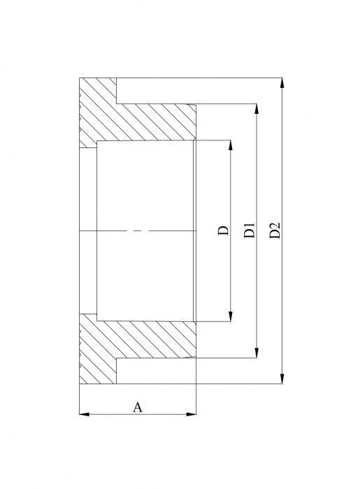 Фланцевый бурт-муфта 90 мм полипропиленовый PP-R100 HEISSKRAFT