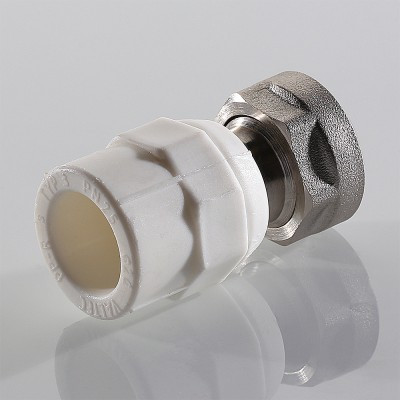 Муфта комб. ЕК 20 х 3/4" (ВР) полипропилен PP-R под пайку VALTEC белая