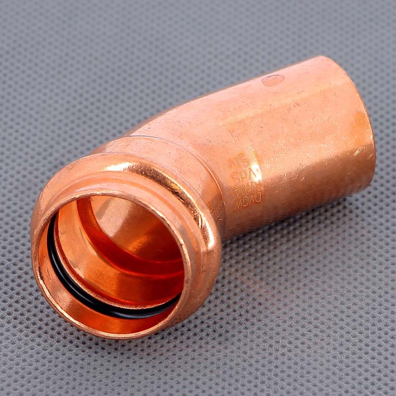 Угол-вставка 45° пресс медный Profipress VIEGA 28