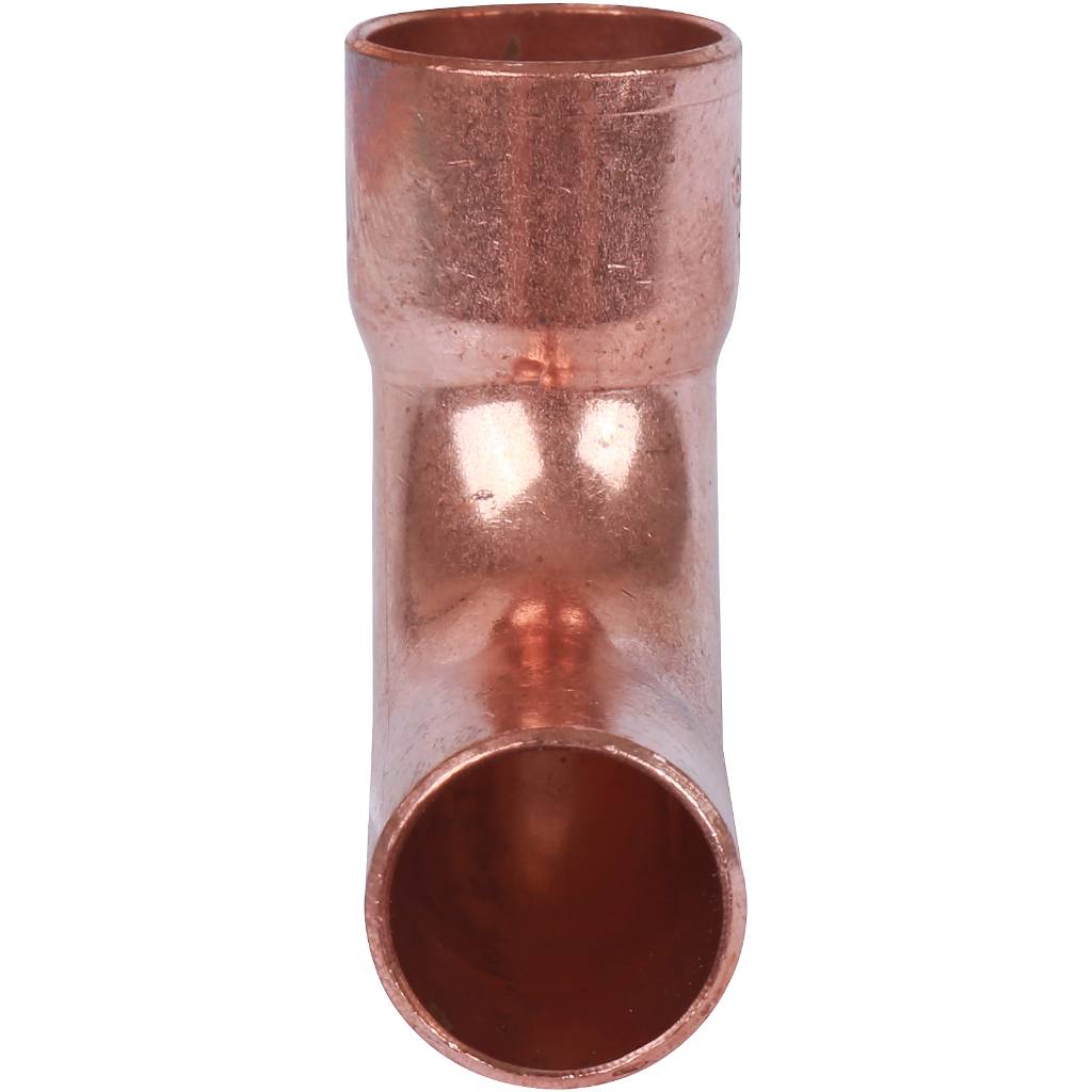 Отвод однораструбный 18 мм / 90° под пайку медный SANHA 15001A18