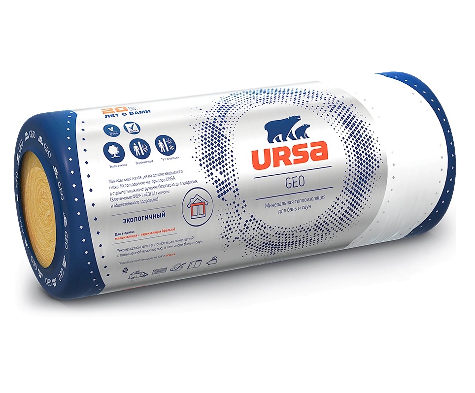 Фольгированная URSA М11-Ф 1200х12500х50мм (2 мата/15м2/0,75м3)